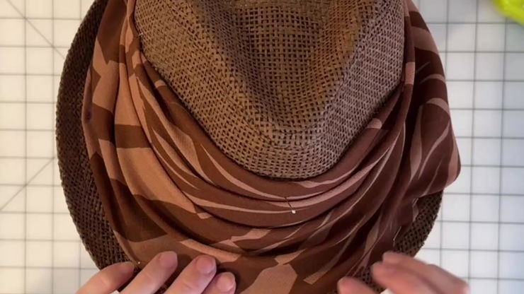 How To Drape Fabric on a Hat